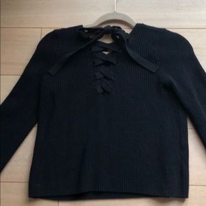 Loft tie back sweater